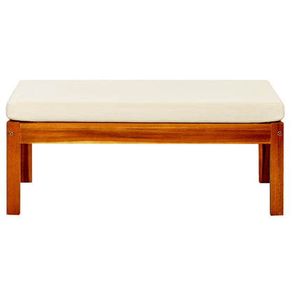 Repose-Pieds De Jardin Lot De 2 Bois D'acacia Massif