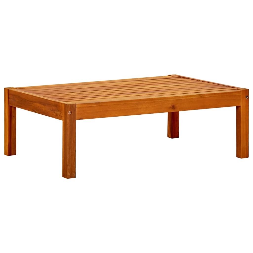 Repose-Pieds De Jardin Lot De 2 Bois D'acacia Massif