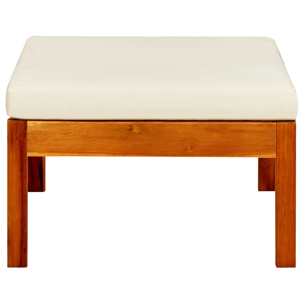 Repose-Pieds De Jardin Lot De 2 Bois D'acacia Massif