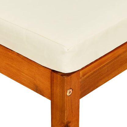 Repose-Pieds De Jardin Lot De 2 Bois D'acacia Massif