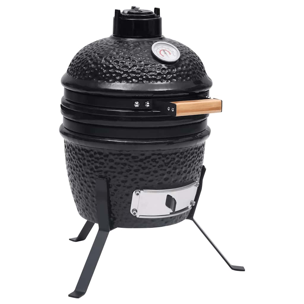 Barbecue À Fumoir Kamado 2-En-1 Céramique 56 Cm