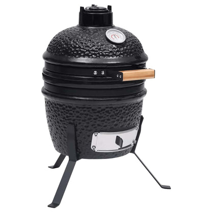 Barbecue À Fumoir Kamado 2-En-1 Céramique 56 Cm