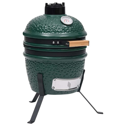 Barbecue À Fumoir Kamado 2-En-1 Céramique 56 Cm