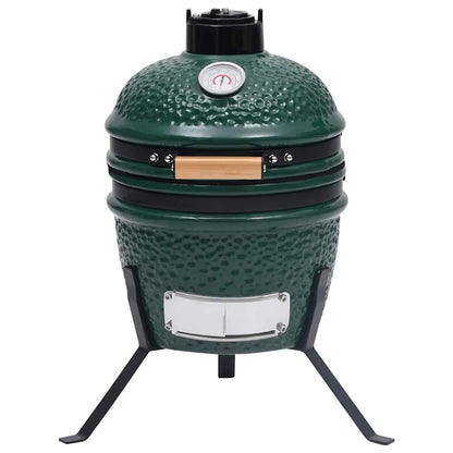 Barbecue À Fumoir Kamado 2-En-1 Céramique 56 Cm