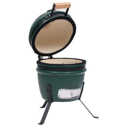 Barbecue À Fumoir Kamado 2-En-1 Céramique 56 Cm