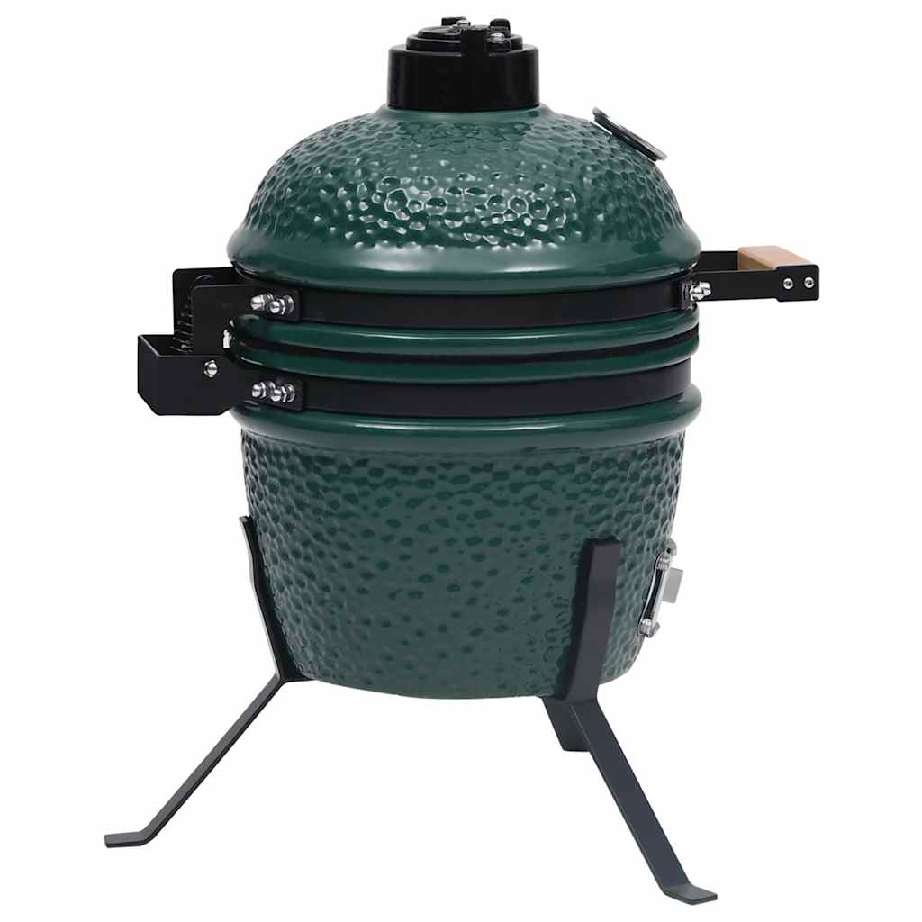Barbecue À Fumoir Kamado 2-En-1 Céramique 56 Cm