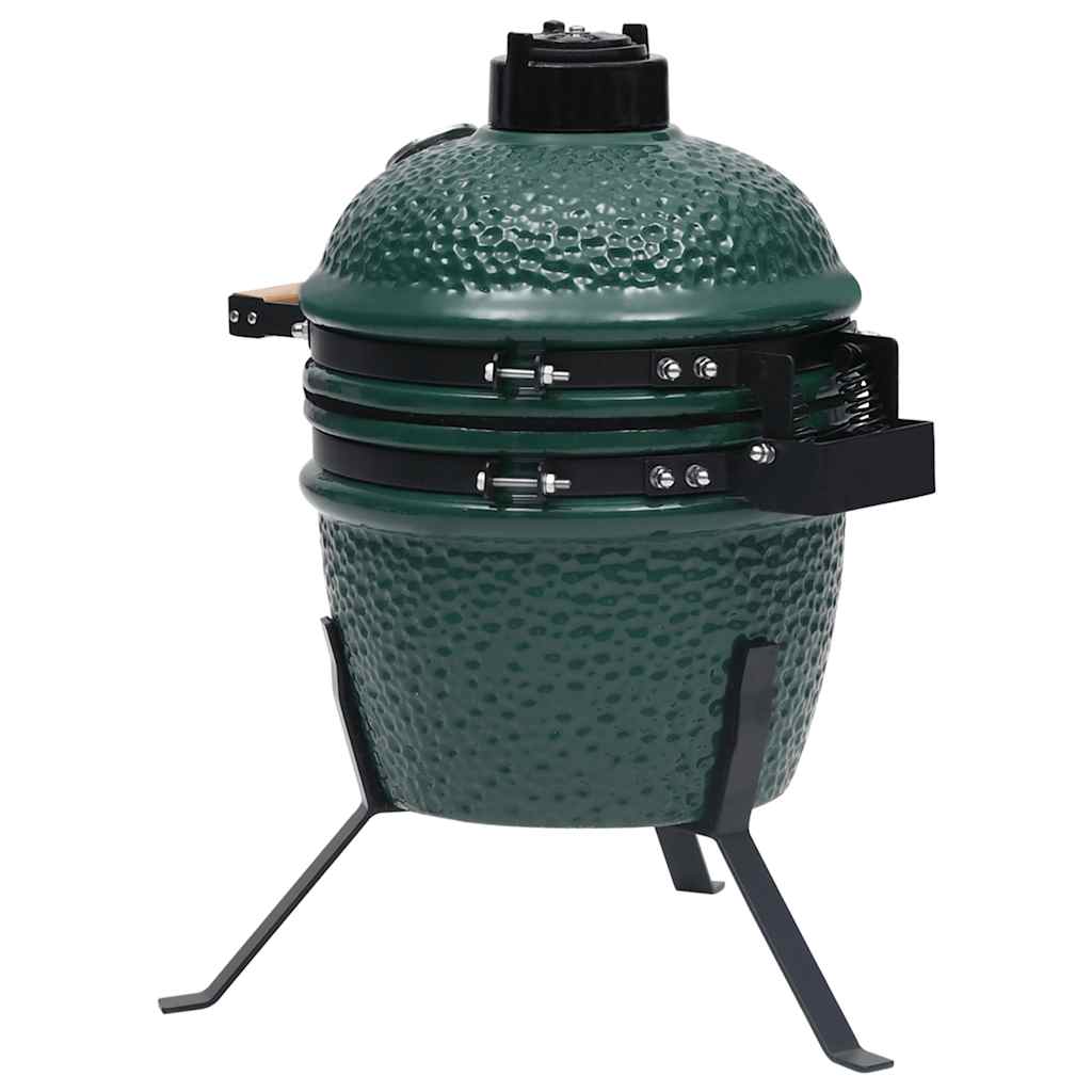 Barbecue À Fumoir Kamado 2-En-1 Céramique 56 Cm