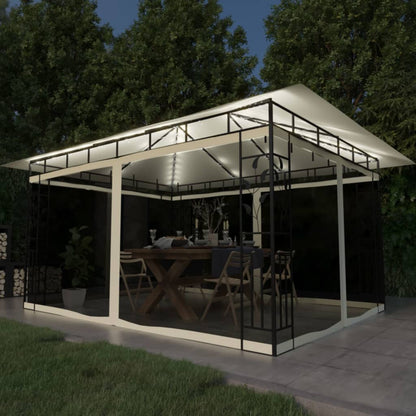 Tonnelle Avec Moustiquaire Et Lumières Led 4X3X2,73 M
