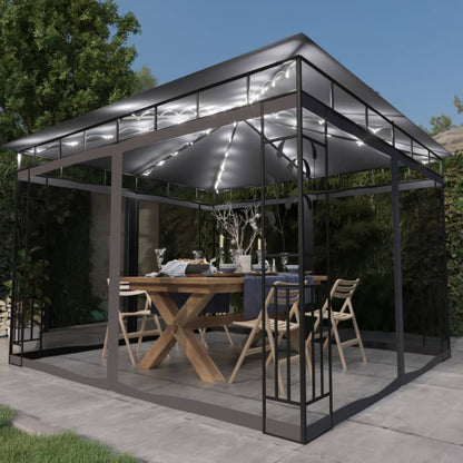 Tonnelle Avec Moustiquaire Et Lumières Led 4X3X2,73 M