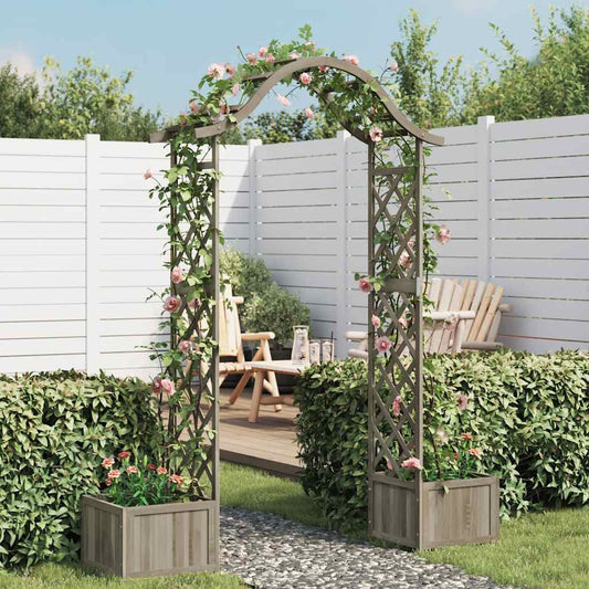 Pergola De Jardin Avec Jardinière Bois Pin Massif