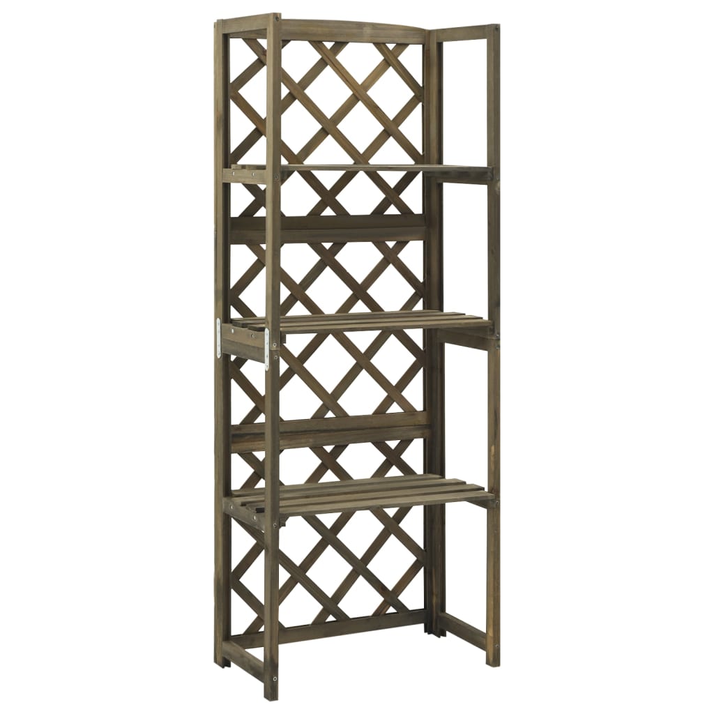 Treillis Avec Étagères 55X30X140 Cm Bois De Sapin Massif