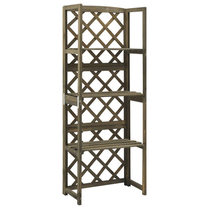 Treillis Avec Étagères 55X30X140 Cm Bois De Sapin Massif