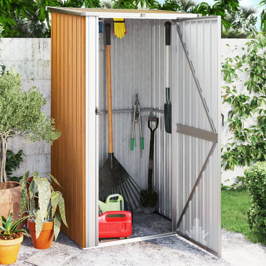 Abri De Jardin 118,5X97X209,5 Cm Acier Galvanisé