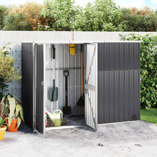 Abri À Outils De Jardin 225X89X161Cm Acier Galvanisé