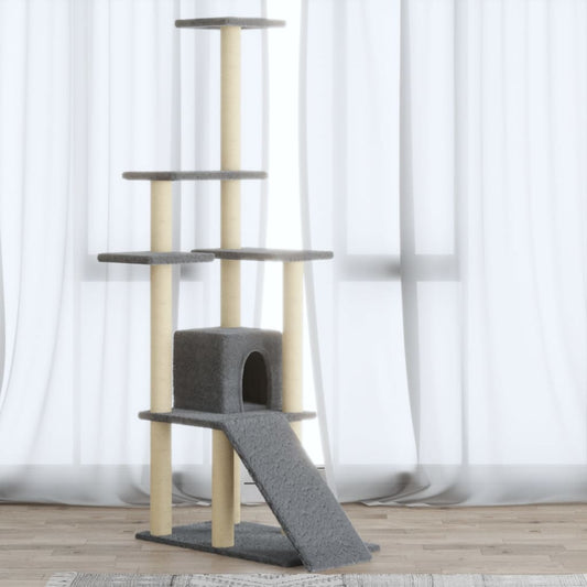 Arbre À Chat Avec Griffoirs En Sisal 155 Cm