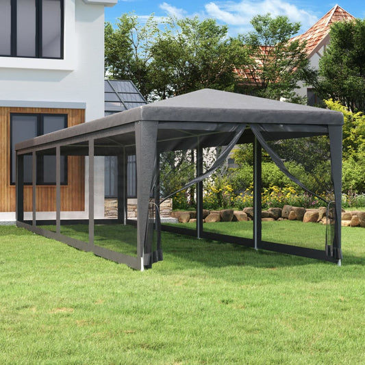 Tente De Fête Et 10 Parois Latérales En Maille 3X12M