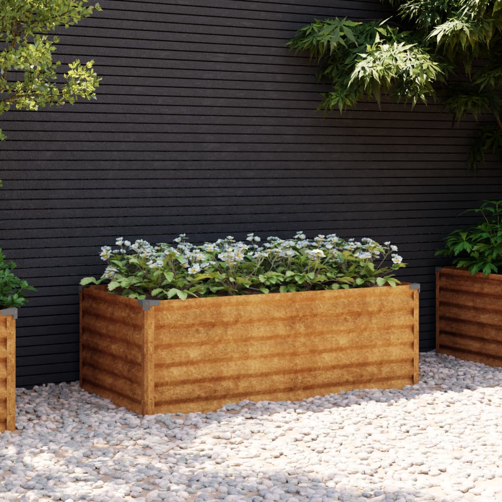 Lit Surélevé De Jardin Acier Corten