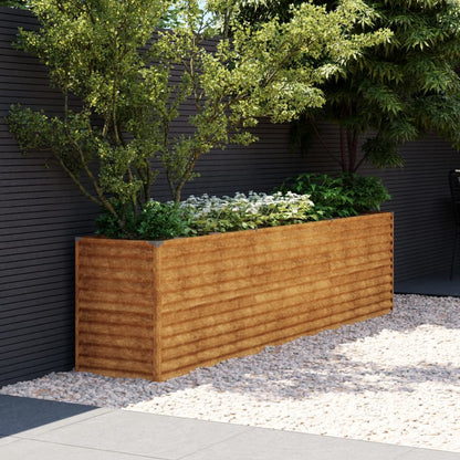 Lit Surélevé De Jardin Acier Corten