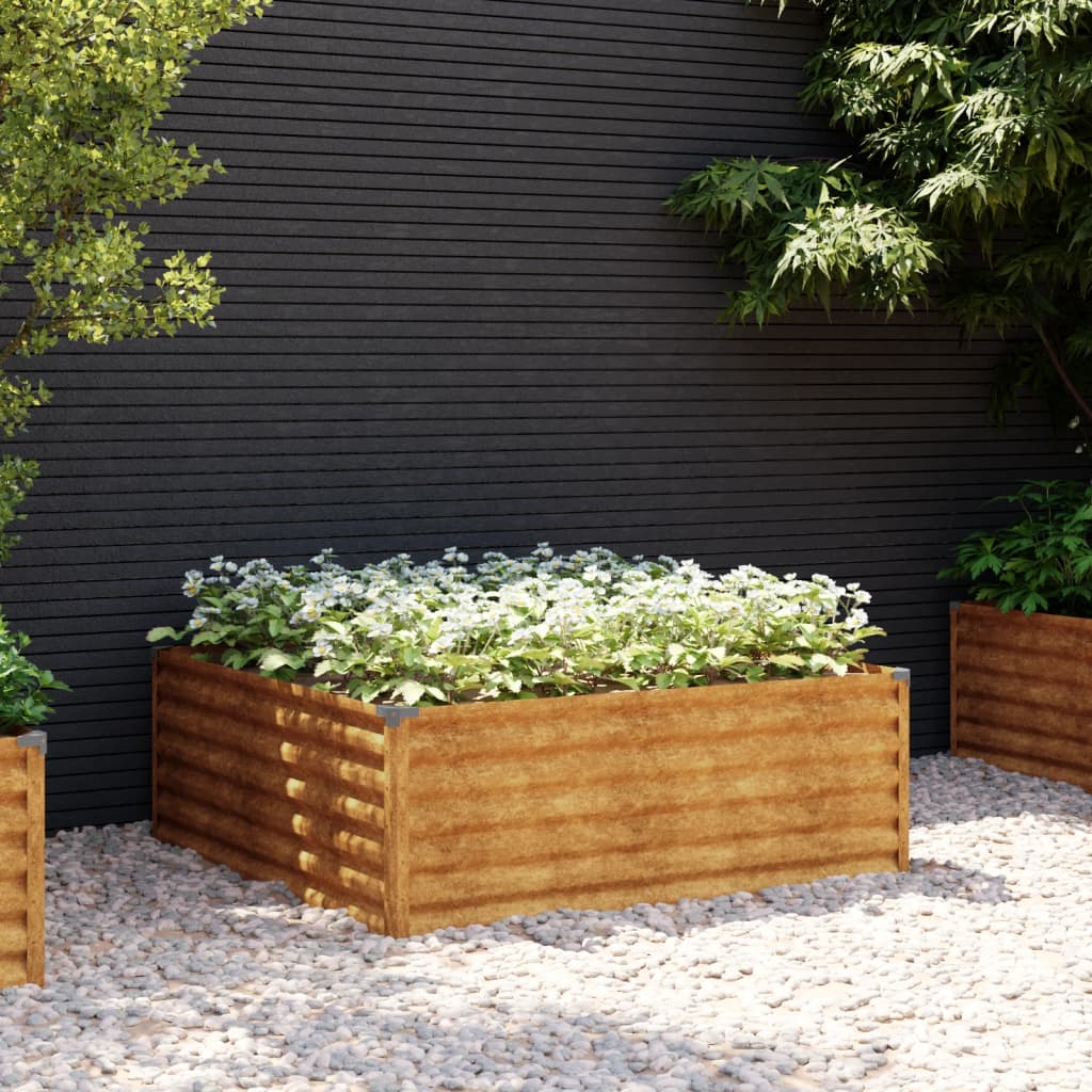 Lit Surélevé De Jardin Acier Corten