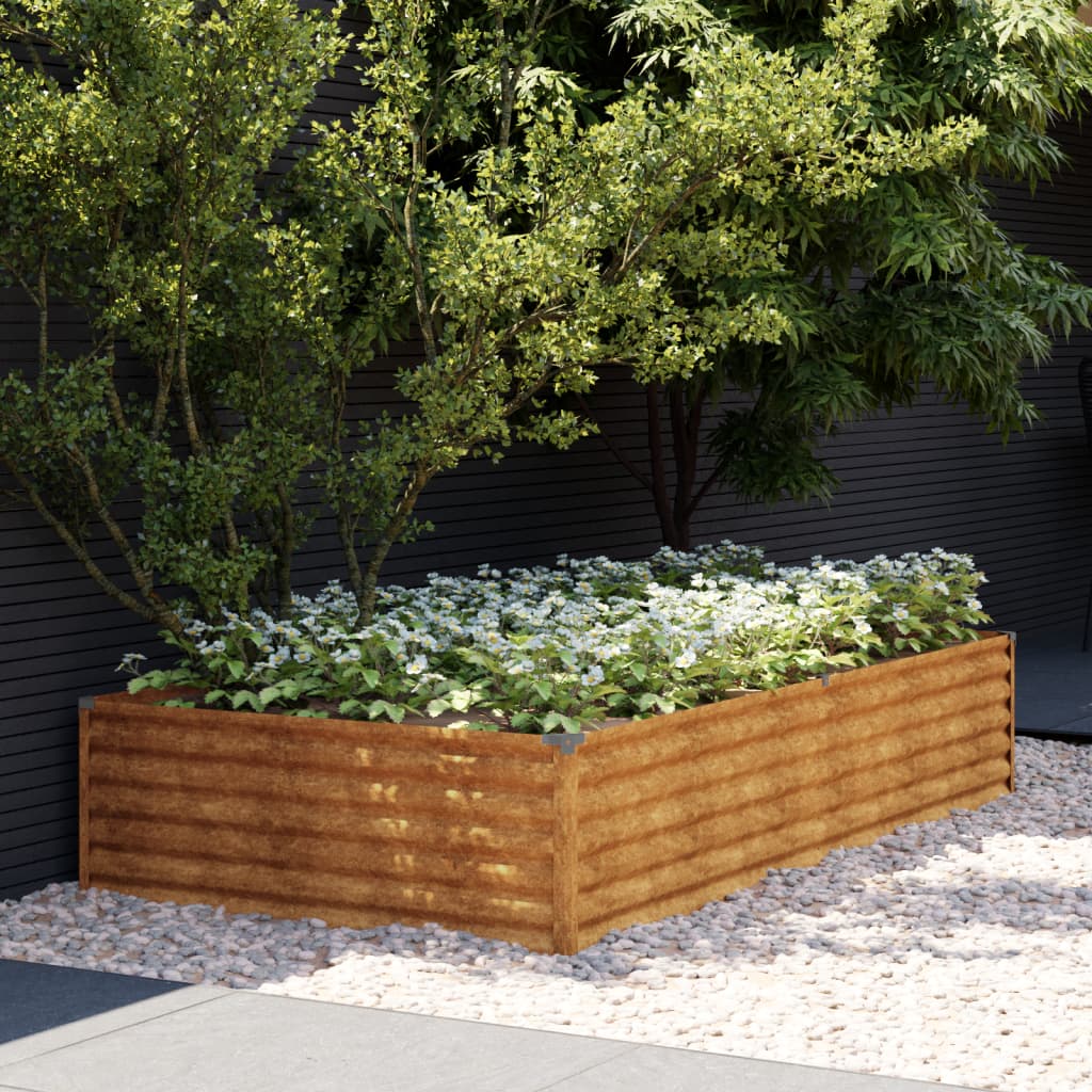 Lit Surélevé De Jardin Acier Corten