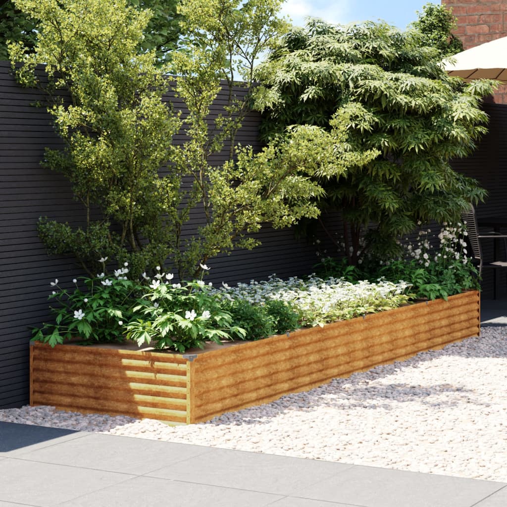 Lit Surélevé De Jardin Acier Corten