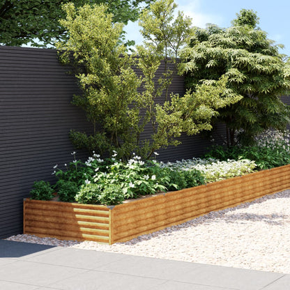 Lit Surélevé De Jardin Acier Corten