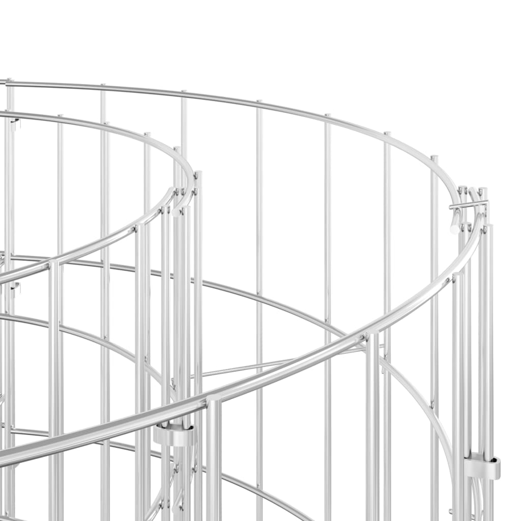 Composteur De Jardin Ø50X100 Cm Acier Galvanisé