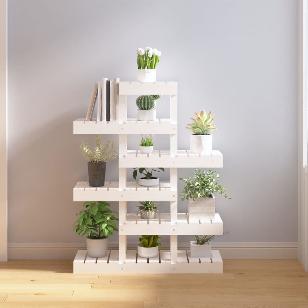 Support À Plantes 104,5X25X77,5 Cm Bois Massif De Pin