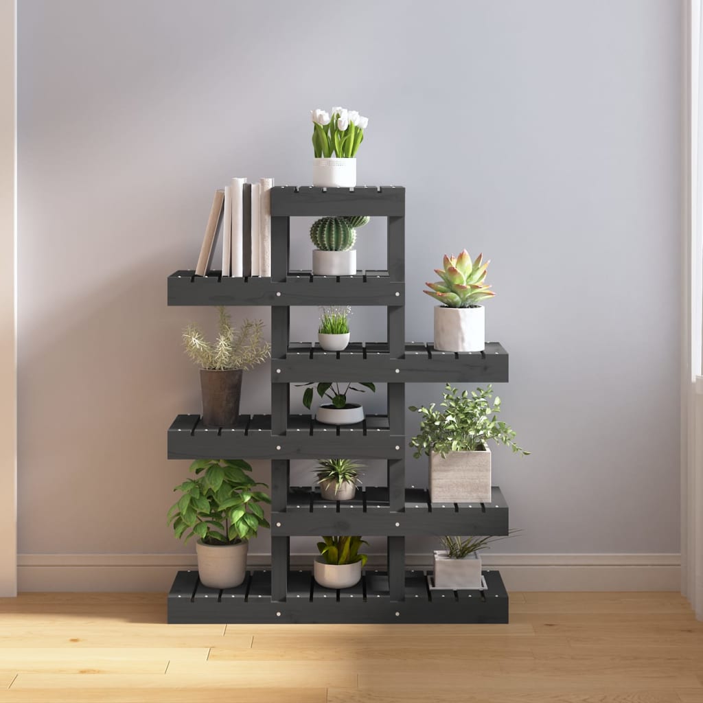 Support À Plantes 104,5X25X77,5 Cm Bois Massif De Pin