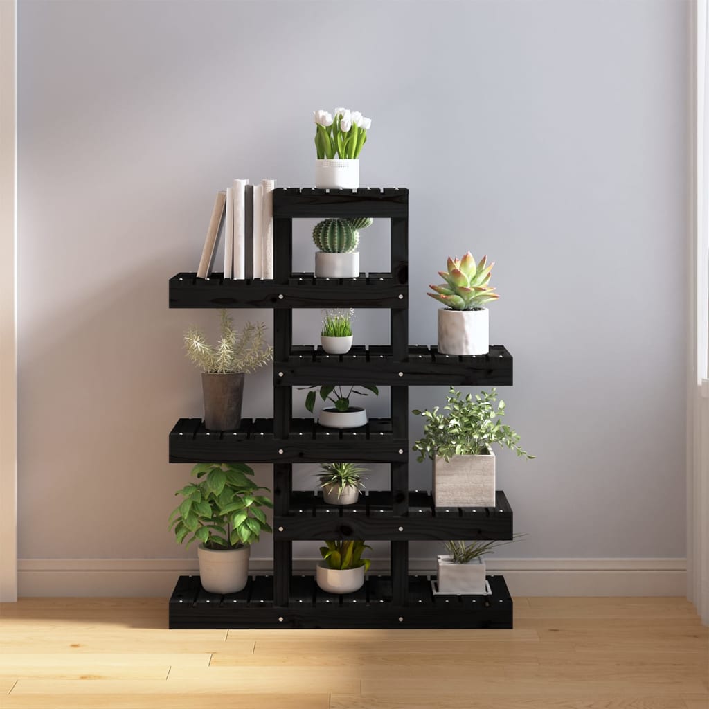 Support À Plantes 104,5X25X77,5 Cm Bois Massif De Pin