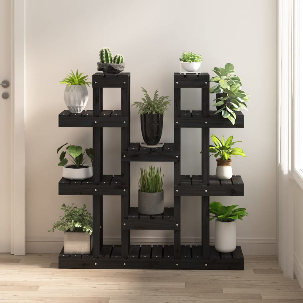 Support À Plantes 104,5X25X77,5 Cm Bois Massif De Pin