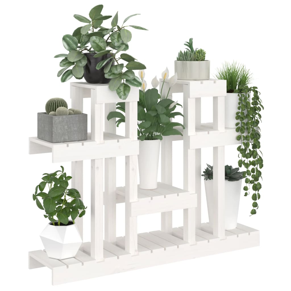 Support À Plantes 104,5X25X77,5 Cm Bois Massif De Pin