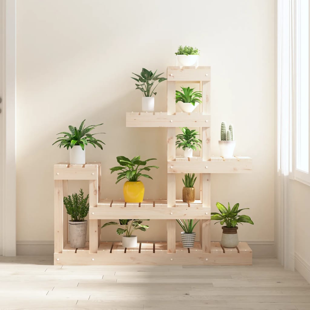 Support À Plantes 104,5X25X77,5 Cm Bois Massif De Pin