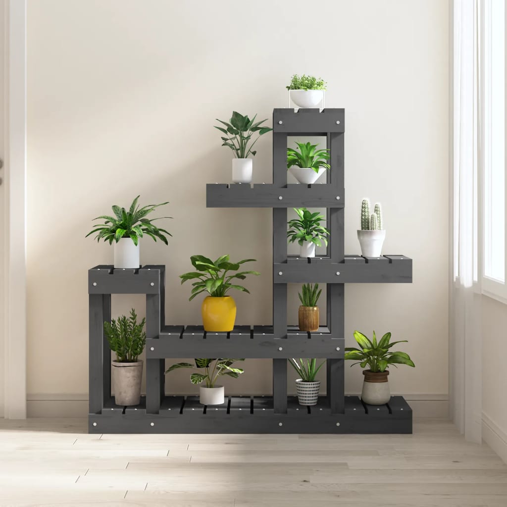 Support À Plantes 104,5X25X77,5 Cm Bois Massif De Pin