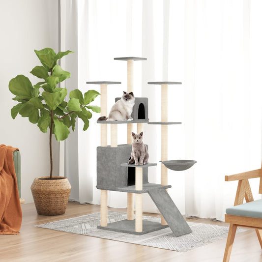 Arbre À Chat Avec Griffoirs En Sisal 154 Cm