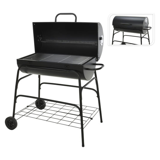 Progarden Progarden Barbecue À Charbon De Bois Sur Roues Forme De Cylindre