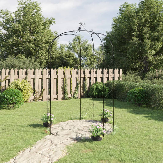 Arche De Jardin Noir Ø180X255 Cm Acier