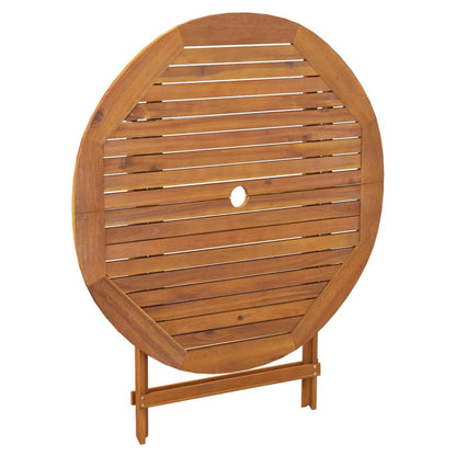 Table Pliable De Jardin Bois D'acacia Solide