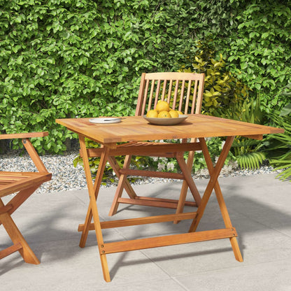 Table Pliable De Jardin Bois D'acacia Solide