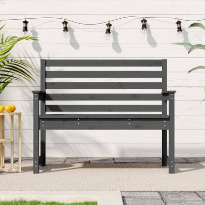 Banc De Jardin Blanc 203,5X48X91,5 Cm Bois Massif De Pin