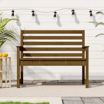 Banc De Jardin Blanc 203,5X48X91,5 Cm Bois Massif De Pin