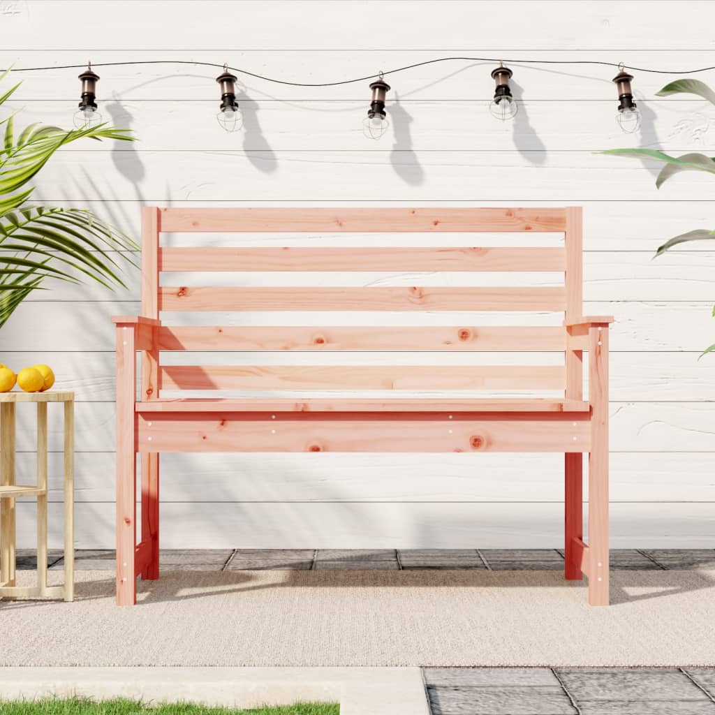 Banc De Jardin Blanc 203,5X48X91,5 Cm Bois Massif De Pin