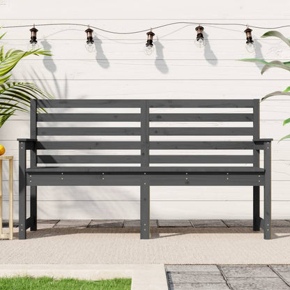 Banc De Jardin Blanc 203,5X48X91,5 Cm Bois Massif De Pin