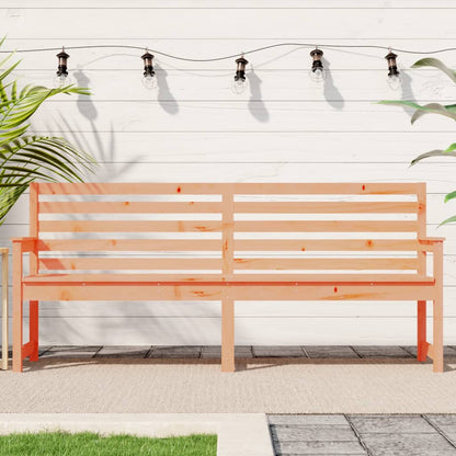 Banc De Jardin Blanc 203,5X48X91,5 Cm Bois Massif De Pin