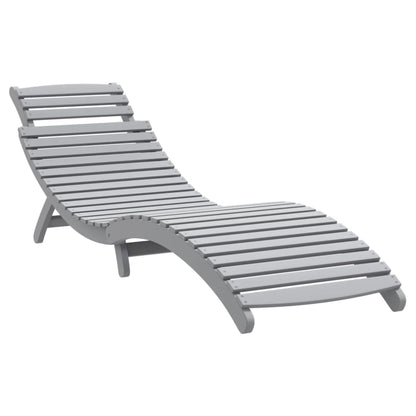 Chaises Longues Lot De 2 Avec Table Bois Massif D'acacia