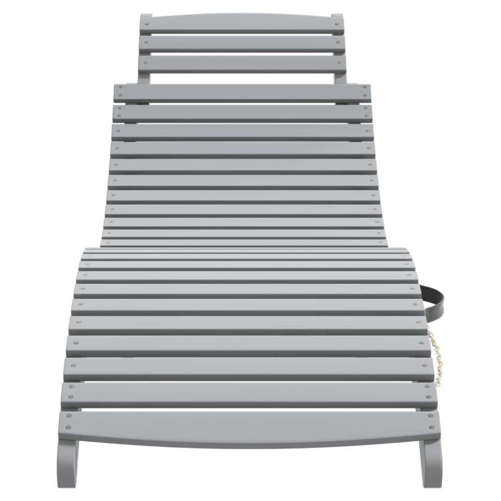 Chaises Longues Lot De 2 Avec Table Bois Massif D'acacia
