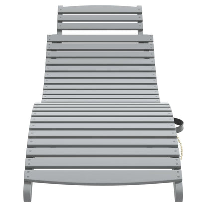Chaises Longues Lot De 2 Avec Table Bois Massif D'acacia