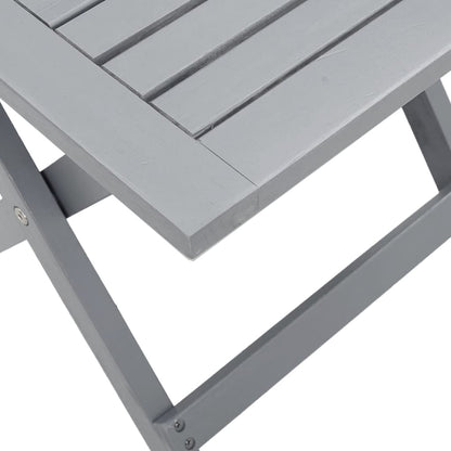 Chaises Longues Lot De 2 Avec Table Bois Massif D'acacia