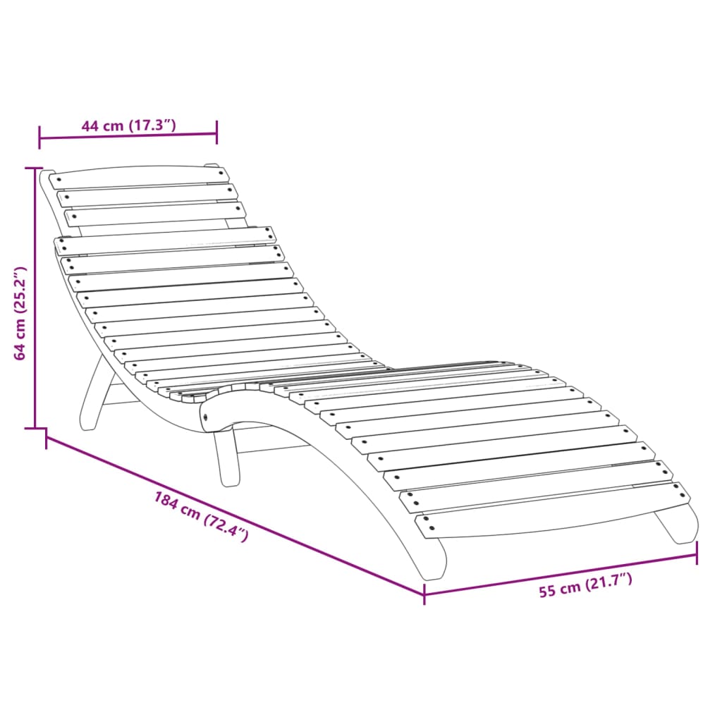 Chaises Longues Lot De 2 Avec Table Bois Massif D'acacia