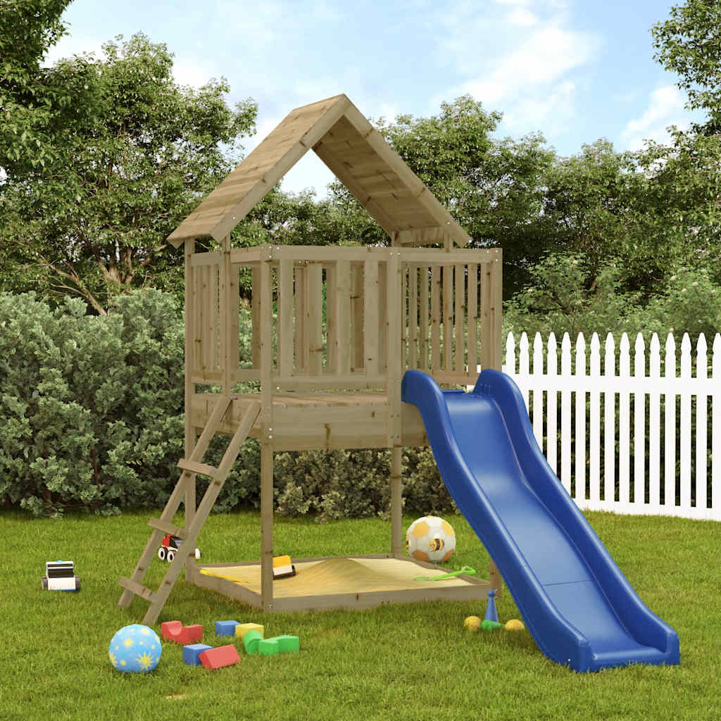 Aire De Jeux D'extérieur Bois De Pin Imprégné